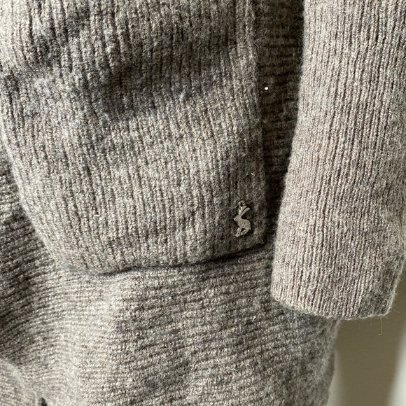 Joules Knitwear Mink Coloured Open Cardigan wool - Picture 3 of 8